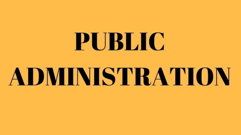 Principles of public administration